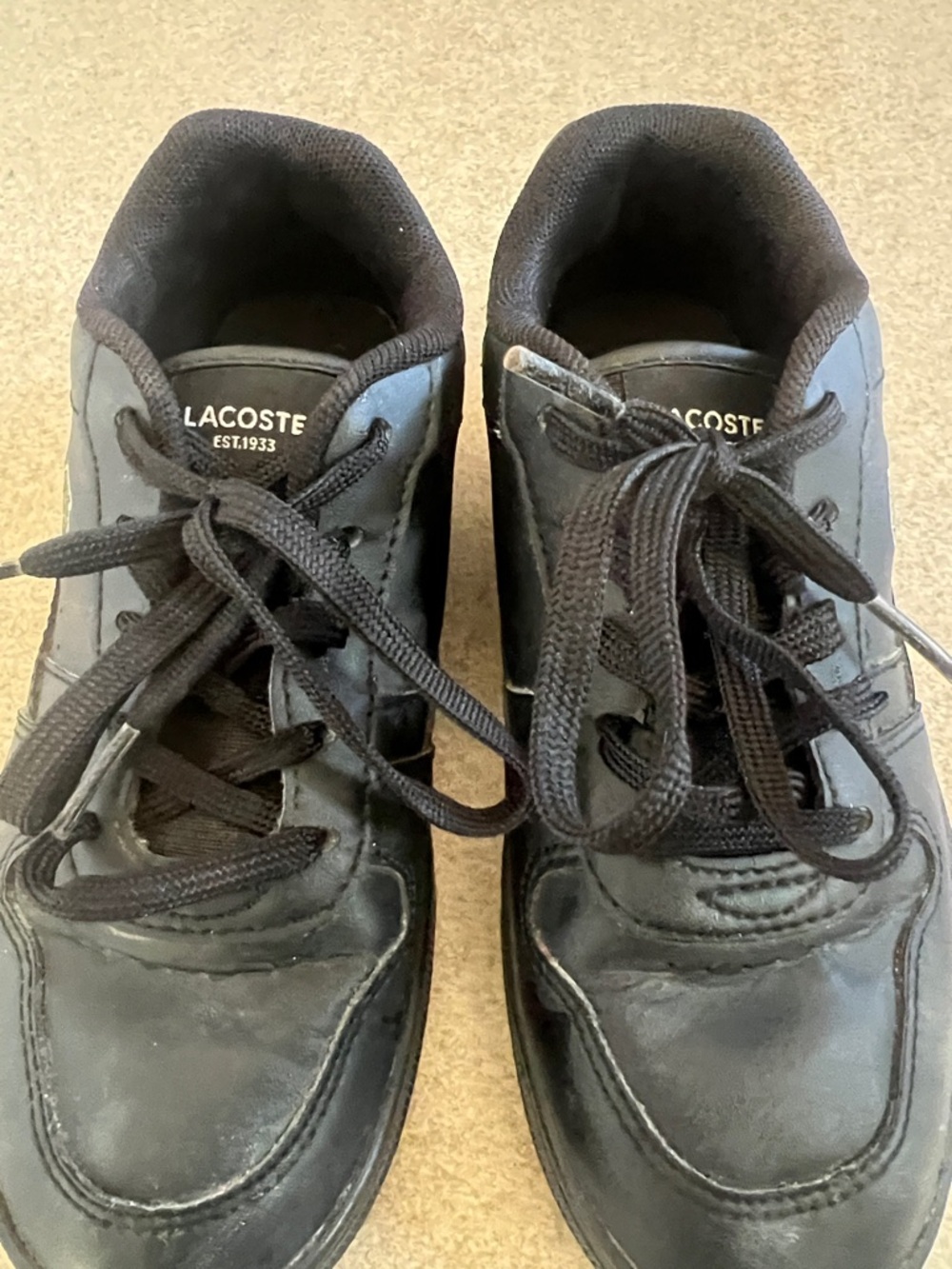 Black Lacoste Sneakers & Black/White Vans-Style Low Tops - Picture 7 of 11